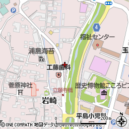 ＥＮＥＯＳ玉名温泉ＳＳ周辺の地図