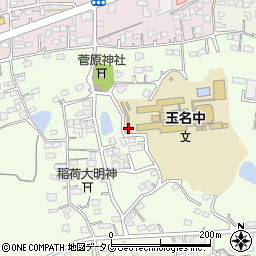 熊本県玉名市中尾401周辺の地図