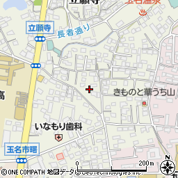 熊本県玉名市立願寺95周辺の地図