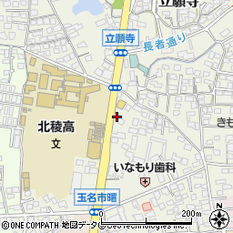 熊本県玉名市立願寺183周辺の地図