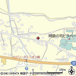 熊本県阿蘇市黒川1177-1周辺の地図