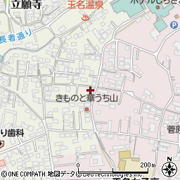 熊本県玉名市立願寺23周辺の地図