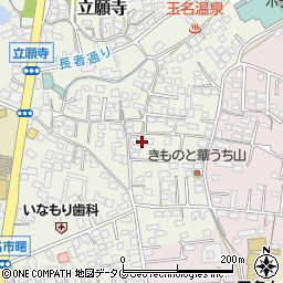 熊本県玉名市立願寺26周辺の地図