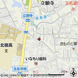 熊本県玉名市立願寺179周辺の地図