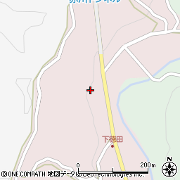 大分県豊後大野市緒方町下徳田593周辺の地図