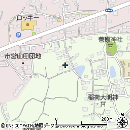 熊本県玉名市中尾57周辺の地図