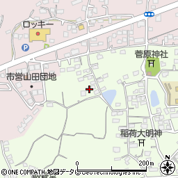 熊本県玉名市中尾57周辺の地図