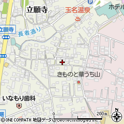 熊本県玉名市立願寺28-7周辺の地図