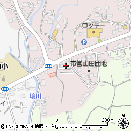 熊本県玉名市山田2198-7周辺の地図