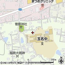 熊本県玉名市中尾390周辺の地図