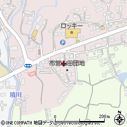 熊本県玉名市山田2156-1周辺の地図