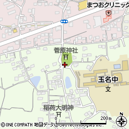 熊本県玉名市中尾332周辺の地図