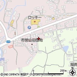 熊本県玉名市山田2156-5周辺の地図