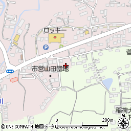 熊本県玉名市山田2156-11周辺の地図