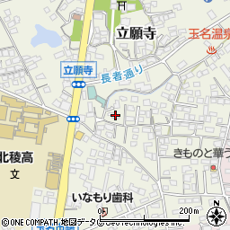 熊本県玉名市立願寺84周辺の地図