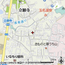 熊本県玉名市立願寺88周辺の地図