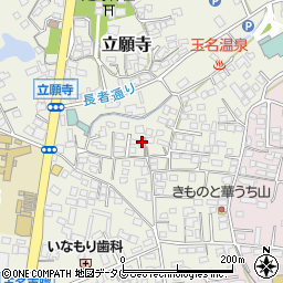 熊本県玉名市立願寺86周辺の地図
