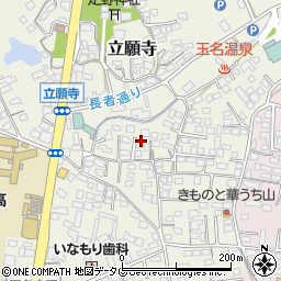 熊本県玉名市立願寺80周辺の地図