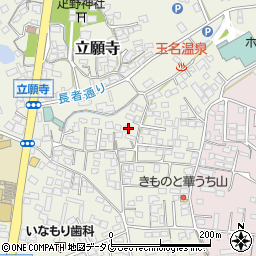 熊本県玉名市立願寺75周辺の地図
