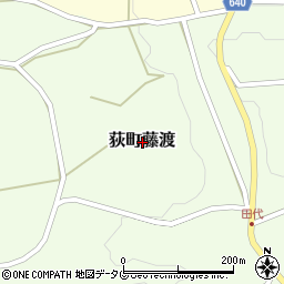 大分県竹田市荻町藤渡周辺の地図