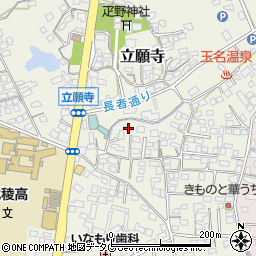 熊本県玉名市立願寺81周辺の地図