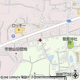 熊本県玉名市中尾55周辺の地図