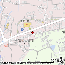 熊本県玉名市山田2061-1周辺の地図