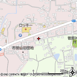 熊本県玉名市山田2051-7周辺の地図