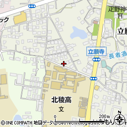 熊本県玉名市立願寺251-2周辺の地図
