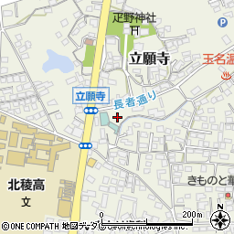 熊本県玉名市立願寺433周辺の地図