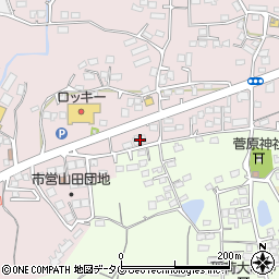 熊本県玉名市山田2051周辺の地図