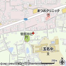 熊本県玉名市中尾338-1周辺の地図