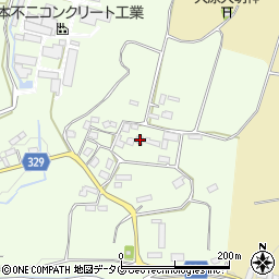 熊本県菊池市泗水町田島2307周辺の地図