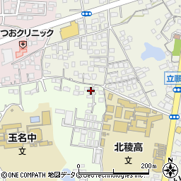 熊本県玉名市中尾528-1周辺の地図