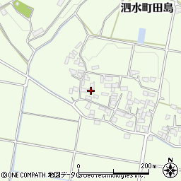 熊本県菊池市泗水町田島1503周辺の地図