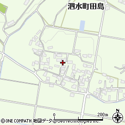 熊本県菊池市泗水町田島1555周辺の地図