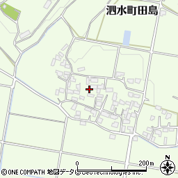 熊本県菊池市泗水町田島1558周辺の地図