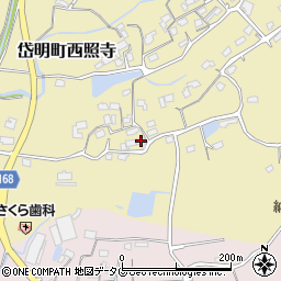 熊本県玉名市岱明町西照寺501周辺の地図