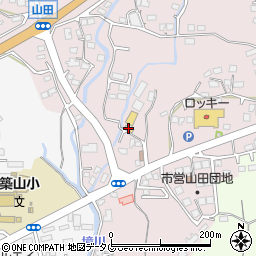 熊本県玉名市山田2138周辺の地図