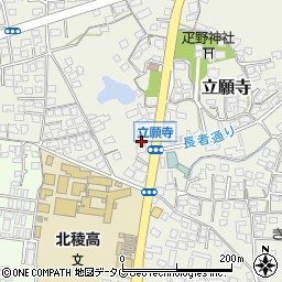 熊本県玉名市立願寺324周辺の地図