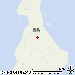 愛媛県南宇和郡愛南町横島周辺の地図