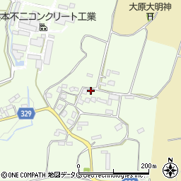 熊本県菊池市泗水町田島2310周辺の地図