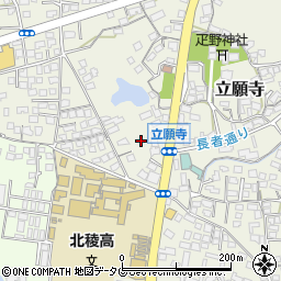 熊本県玉名市立願寺302周辺の地図