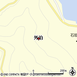 愛媛県南宇和郡愛南町外泊周辺の地図