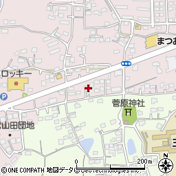 熊本県玉名市山田2042-5周辺の地図