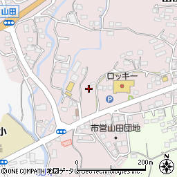 熊本県玉名市山田2086周辺の地図