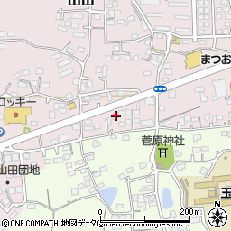 熊本県玉名市山田2042周辺の地図