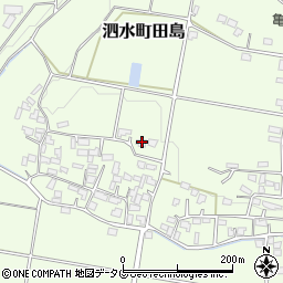 熊本県菊池市泗水町田島1587周辺の地図