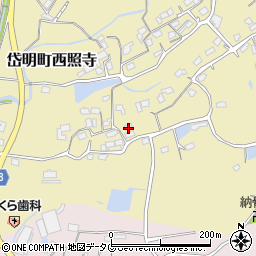 熊本県玉名市岱明町西照寺519周辺の地図