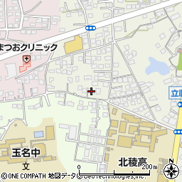 熊本県玉名市立願寺261周辺の地図
